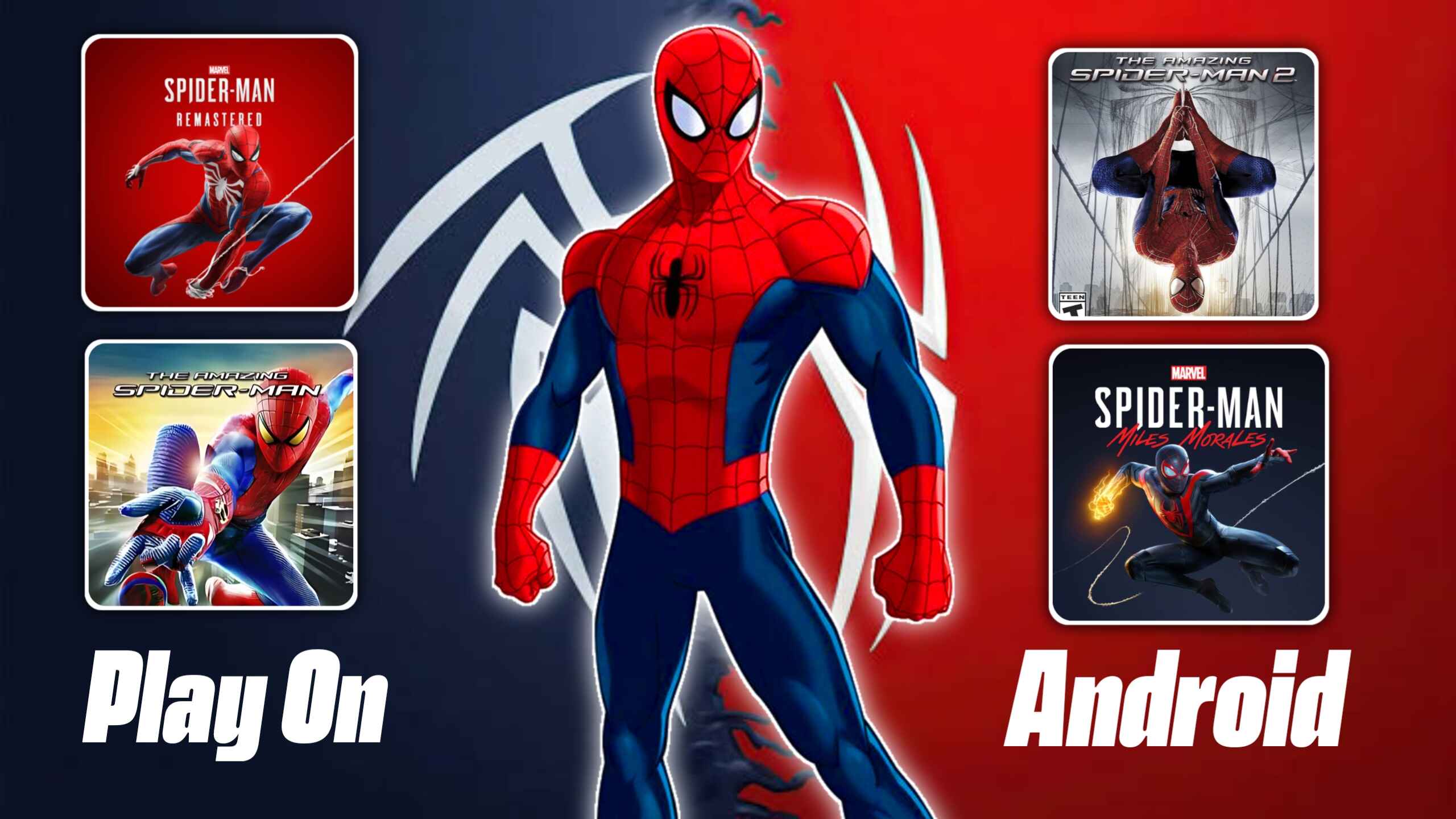 How to play spiderman games on android