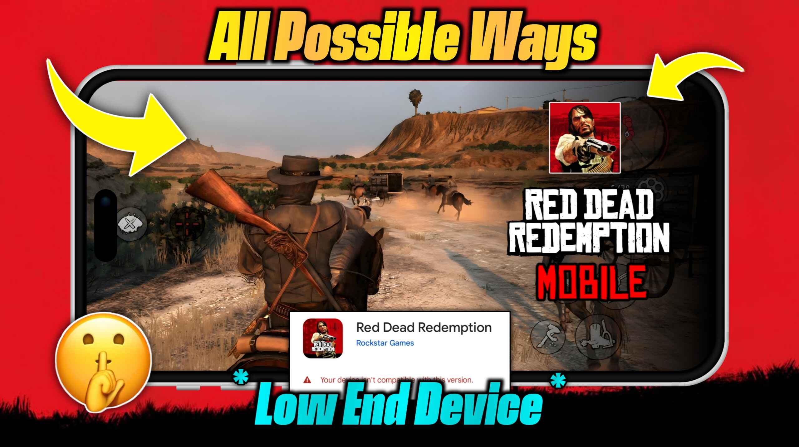 All possible ways to play RDR on mobile